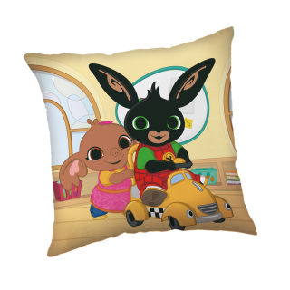 Jerry Fabrics Dětský polštářek Králíček Bing Lets Play 40x40 cm