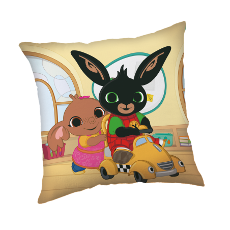 Jerry Fabrics Dětský polštářek Králíček Bing Lets Play 40x40 cm