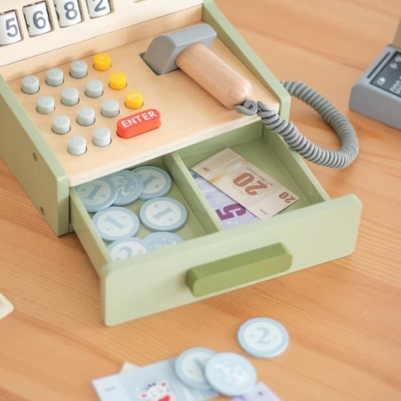 UMU Dřevěná pokladna s příslušenstvím