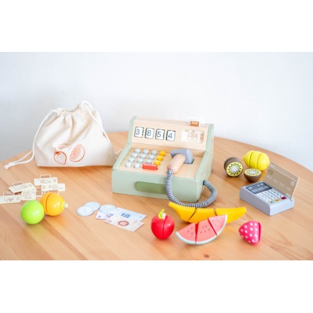 UMU Dřevěná pokladna s příslušenstvím