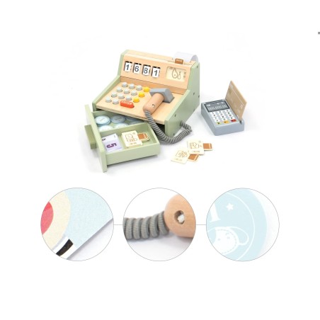 UMU Dřevěná pokladna s příslušenstvím