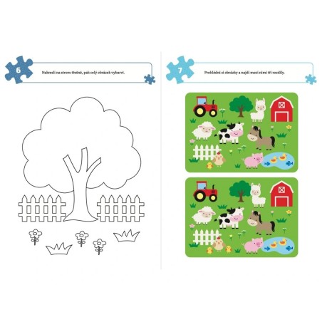 Svojtka Zábavný sešit 100 her Farma 4+