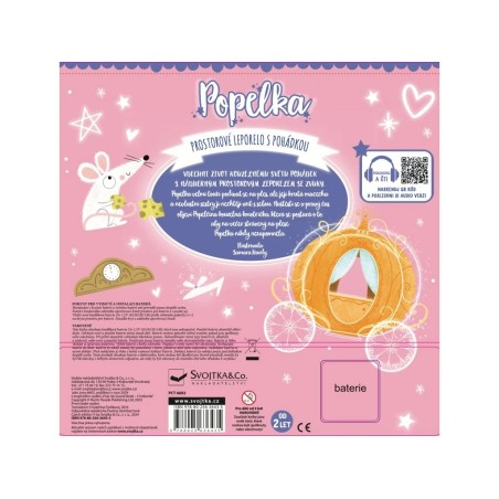 Svojtka Prostorové leporelo s pohádkou se 6 zvuky Popelka