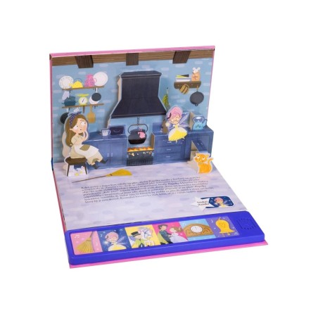 Svojtka Prostorové leporelo s pohádkou se 6 zvuky Popelka