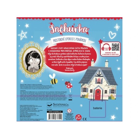 Svojtka Prostorové leporelo s pohádkou se 6 zvuky Sněhurka