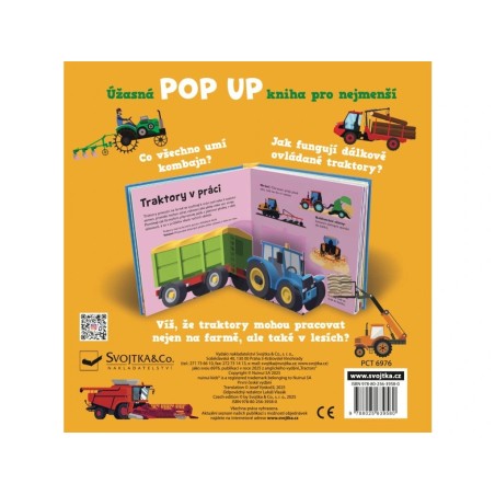 Svojtka Interaktivní kniha Traktory 10x POP UP