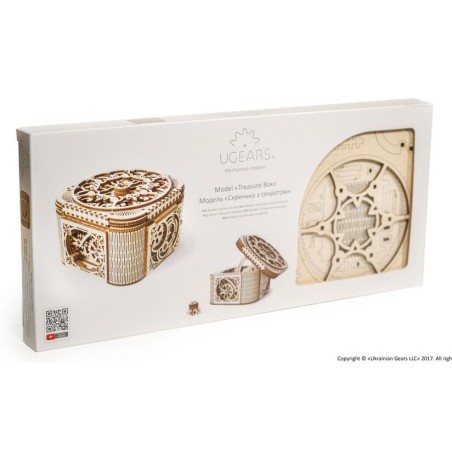 Ugears 3D mechanické puzzle Šperkovnice 190 ks