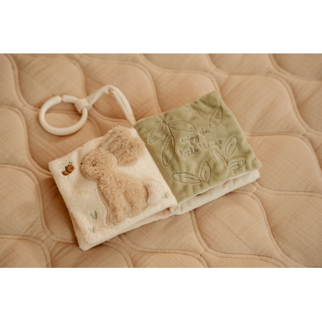 Little Dutch Závěsná textilní knížka s aktivitami Newborn Naturals