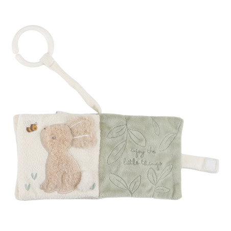 Little Dutch Závěsná textilní knížka s aktivitami Newborn Naturals