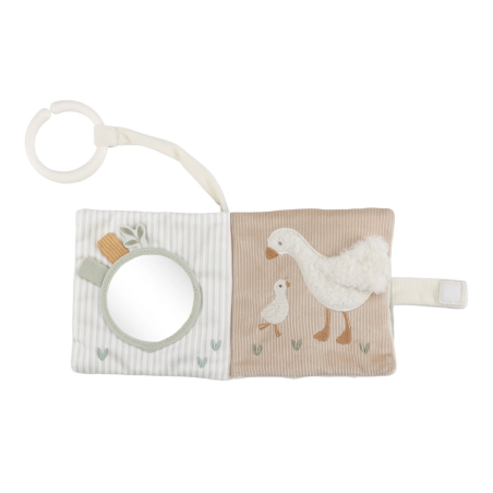 Little Dutch Závěsná textilní knížka s aktivitami Newborn Naturals