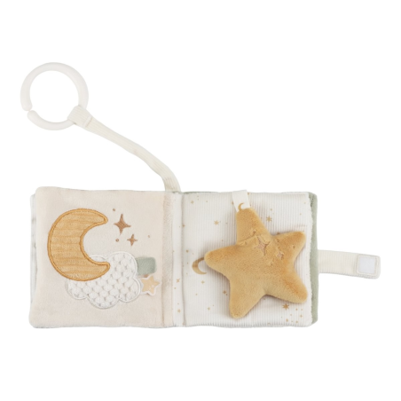 Little Dutch Závěsná textilní knížka s aktivitami Newborn Naturals