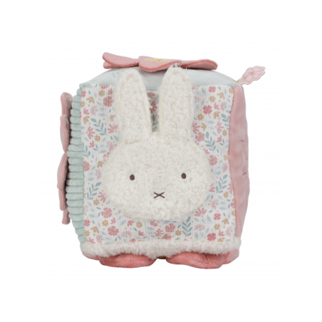 Little Dutch Kostka textilní s aktivitami králíček Miffy Lucky Blossom