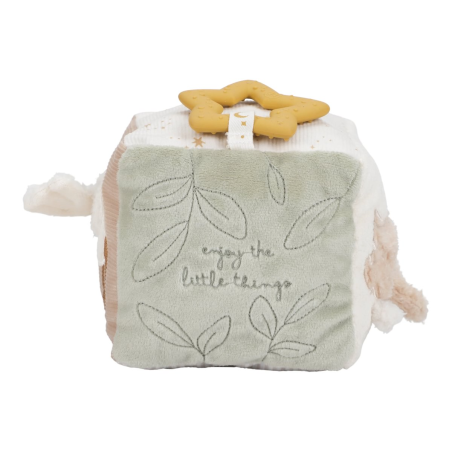 Little Dutch Kostka textilní s aktivitami Newborn Naturals