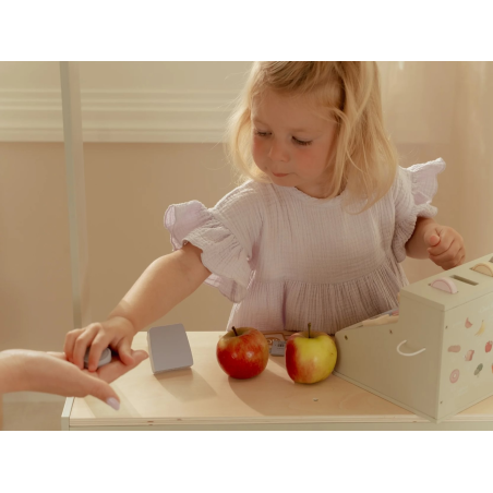 Little Dutch Dřevěná pokladna se skenerem a čtečkou karet