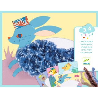 DJECO Kreativní sada Wool & Velcro s čepicí