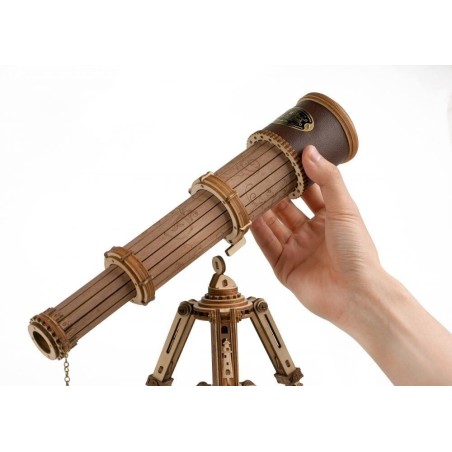 RoboTime 3D dřevěné mechanické puzzle Pirátský dalekohled