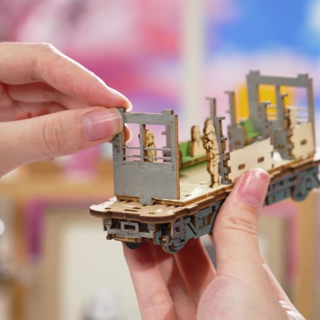 RoboTime 3D dřevěná skládačka Stanice se sakurami