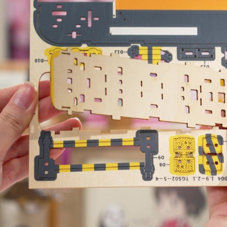 RoboTime 3D dřevěná skládačka Stanice se sakurami