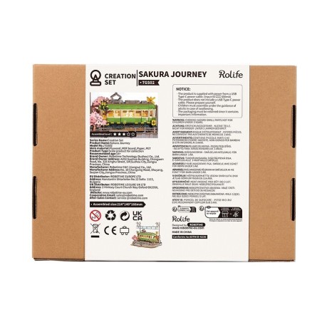 RoboTime 3D dřevěná skládačka Stanice se sakurami