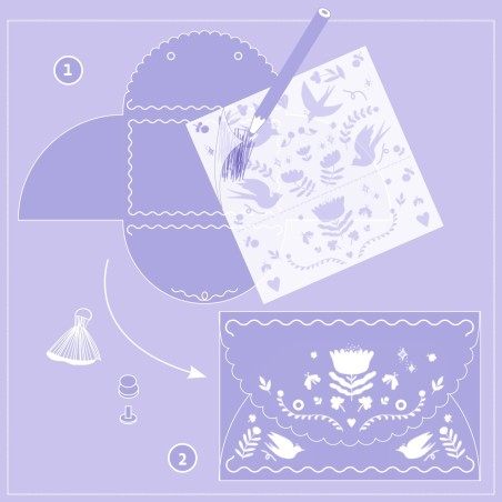 DJECO DIY Kreativní sada Návrhářka peněženek