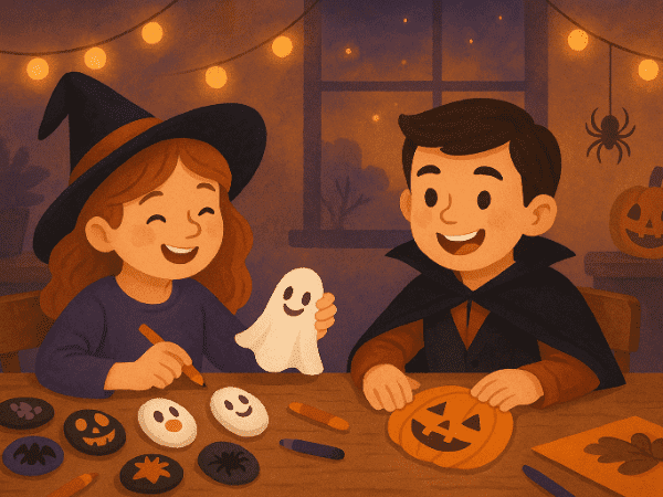 Mini halloweenský kalendář aktivit – 7 dní plných úkolů (1 aktivita denně)