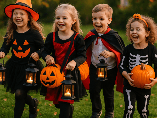 Halloweenský lov pokladů pro děti (3–6 let)