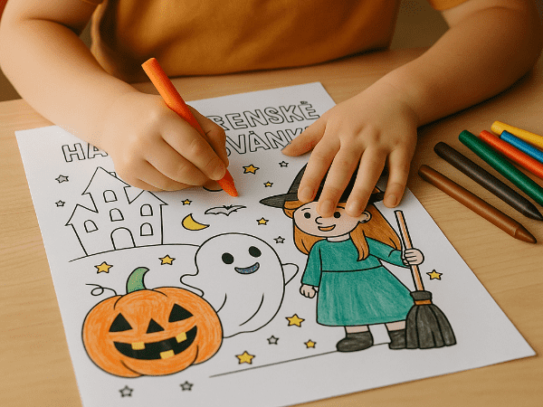 Halloweenské omalovánky k vytištění – zábava pro malá i velká strašidla