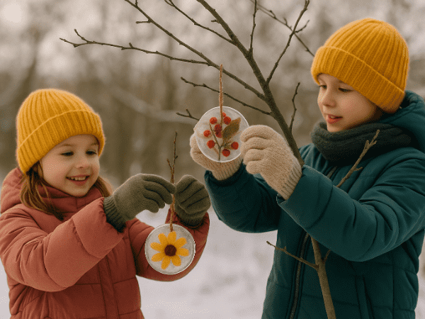 Ledové ozdoby do přírody: kouzelný zimní projekt pro děti i rodiče