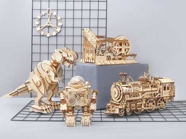 Objev kouzlo značky Robotime – dřevěné 3D puzzle a mechanické stavebnice