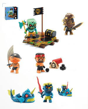 Arty Toys Djeco – figurky pirátů a pirátské doplňky