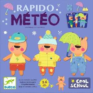 Djeco Cool School Rapido Météo – vzdělávací hra pro děti
