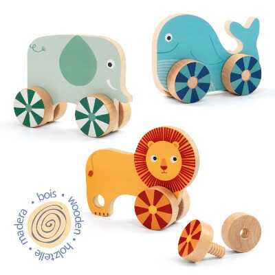 Dřevěné hračky Djeco pro nejmenší – bezpečné, odolné a designově krásné hračky s francouzským stylem.