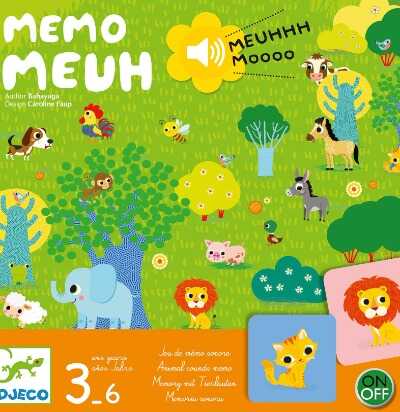 Djeco Memo Meuh – zvuková hra se zvířátky pro děti