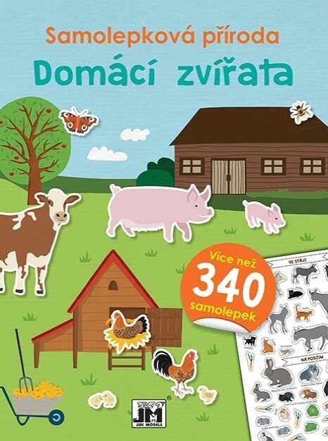Dětský zábavný samolepkový sešit se svířátky 