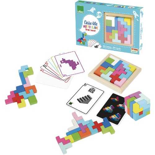 Barevný 3D tangram pro děti od 4 let rozvíjející logické myšlení, prostorovou představivost a soustředění
