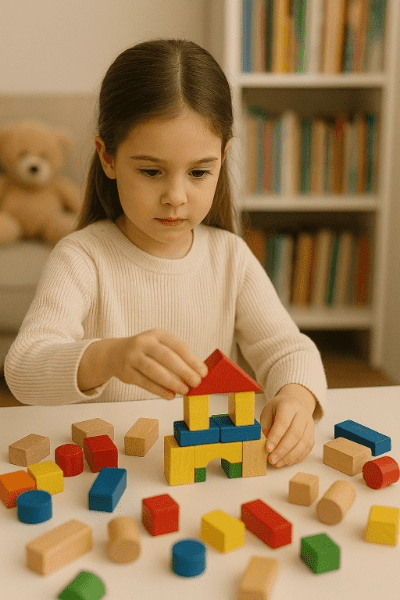 Značky jako Little Dutch a Woet by New Classic Toys – přírodní tón, minimalistické pozadí.