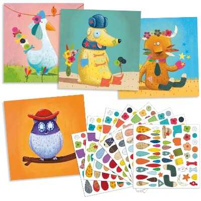 Děti tvoří doma v zimě s kreativními hračkami bez obrazovek