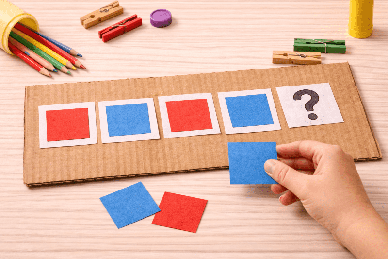 Logická hra na posloupnosti a vzory pro rozvoj dětského myšlení