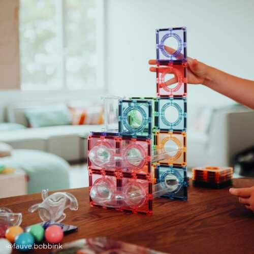 Magnetická stavebnice a kuličková dráha pro děti od 3 do 5 let