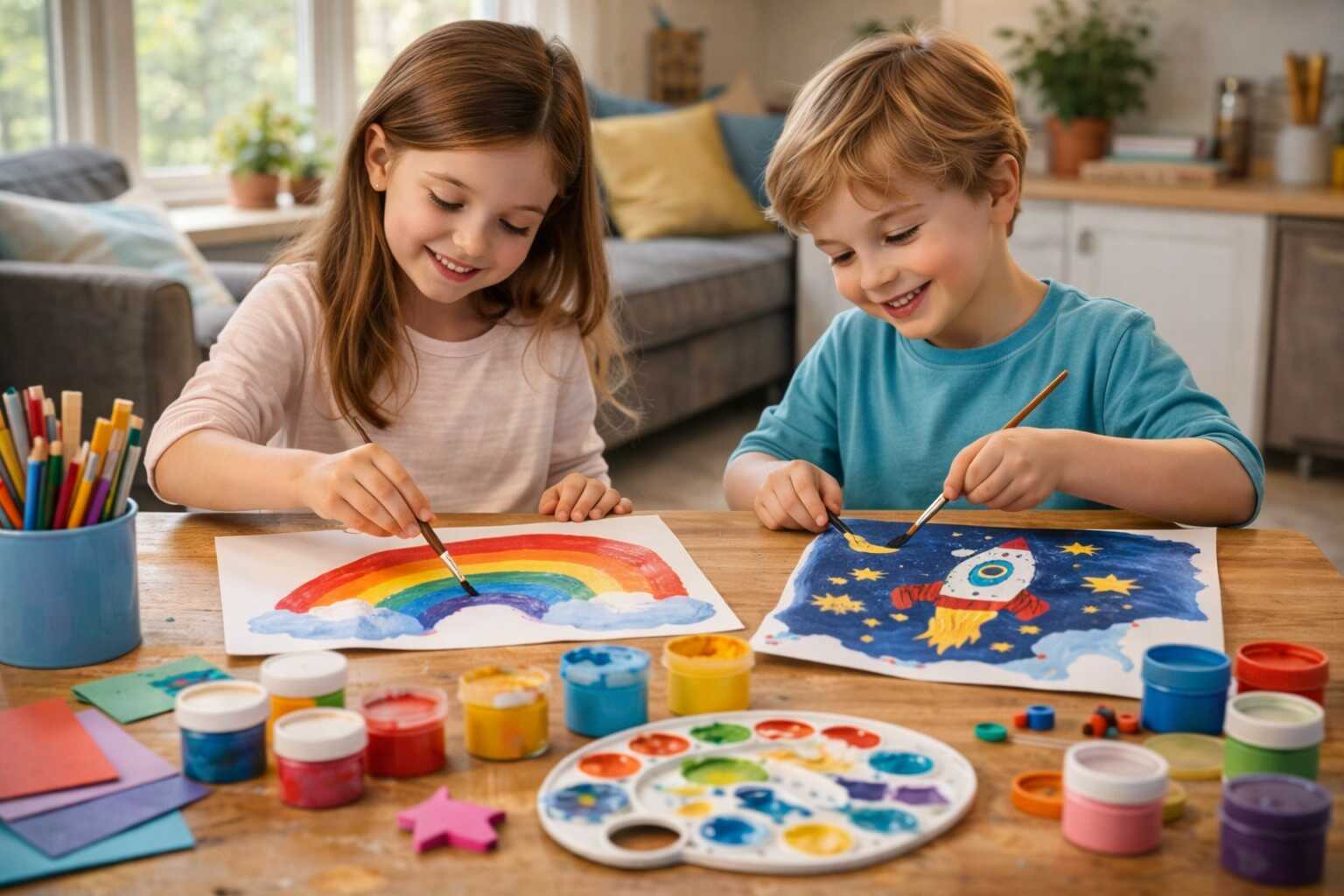 Malování podporuje kreativitu a soustředění dětí