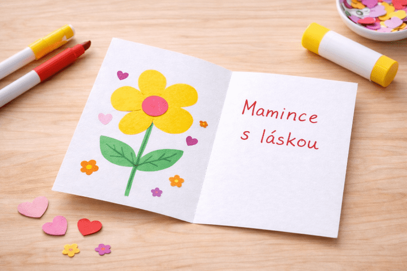 Papírové přáníčko – jednoduché tvoření z papíru pro děti