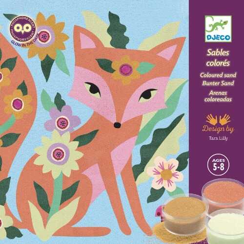 Děti tvoří obrázky pomocí pískovací kreativní sady