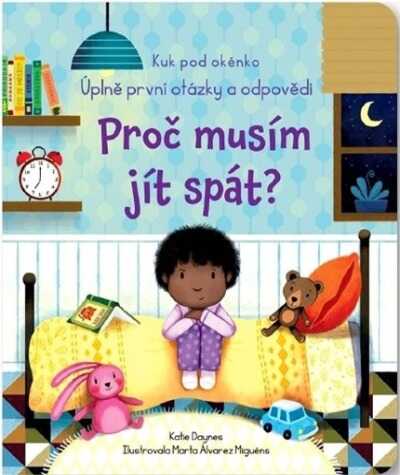 Interaktivní dětská knížka Proč musím jít spát? pro malé děti a předškoláky.