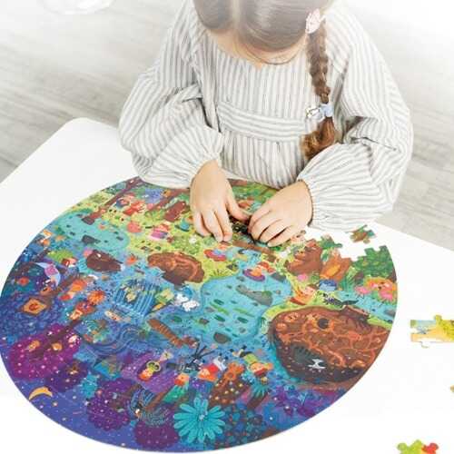 Puzzle Den v lese pro děti od 5 let podporující logické myšlení a trpělivost