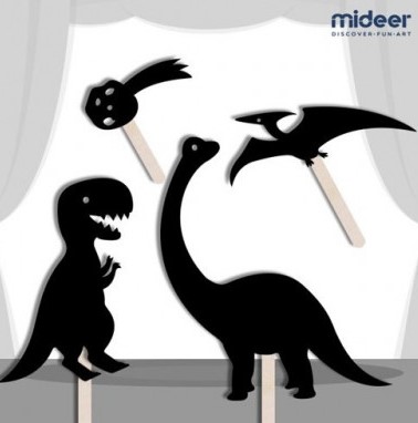 Dětské stínové divadlo s dinosaury