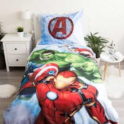 Dětské povlečení Avengers s Iron Manem, Hulkem a Captain America