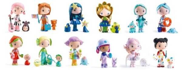 Sbírka Tinyly panenek a figurek Djeco