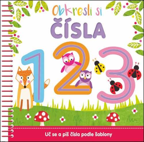 Sešit na obkreslování a psaní čísel pro předškoláky