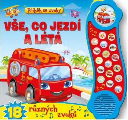 Zvuková kniha Vše, co jezdí a létá seznamuje děti s dopravními prostředky pomocí 18 realistických zvuků a podporuje rozvoj sluchového vnímání.