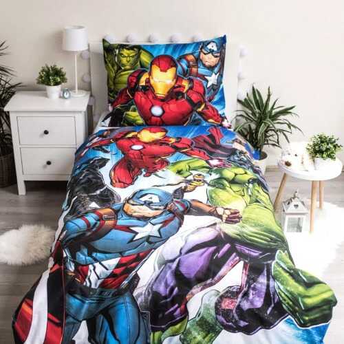 Dětské povlečení Avengers promění pokoj v útulné místo pro malé fanoušky superhrdinů.